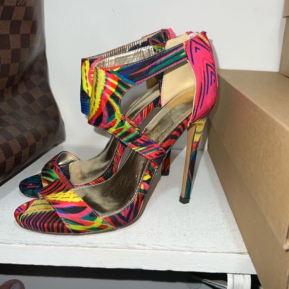 Gently worn open toes stilletto heels
